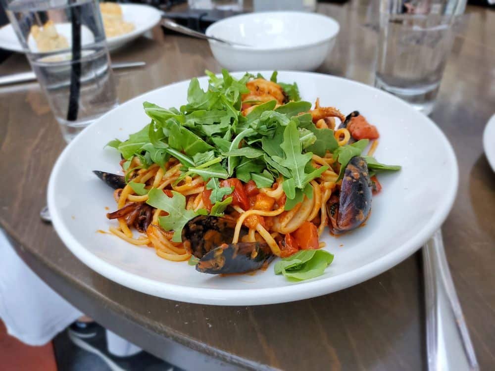 Fresh salad served at V's Malibu