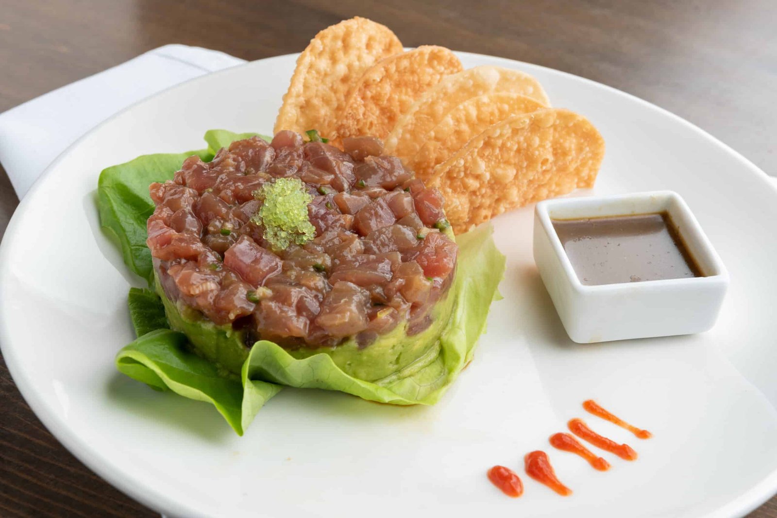 Ahi tuna tartare at V's Restaurant and Bar